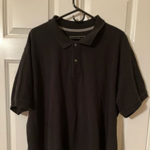 Eddie Bauer big tall traditional black polo 2XLT